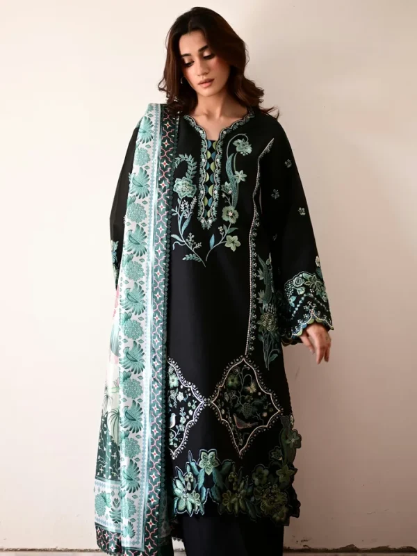 Shrenz Seagreen Winter Collection Dhanak Replica