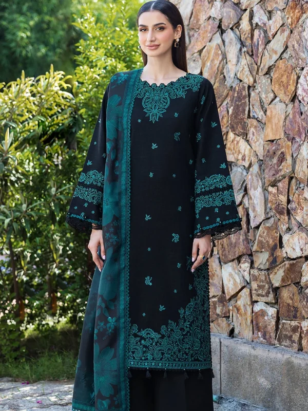 Shrenz Black Winter Collection Dhanak Replica